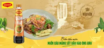 Miến Xào Lòng Gà Và Măng Sặt