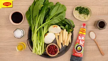 Đậu đỏ xào cải ngồng
