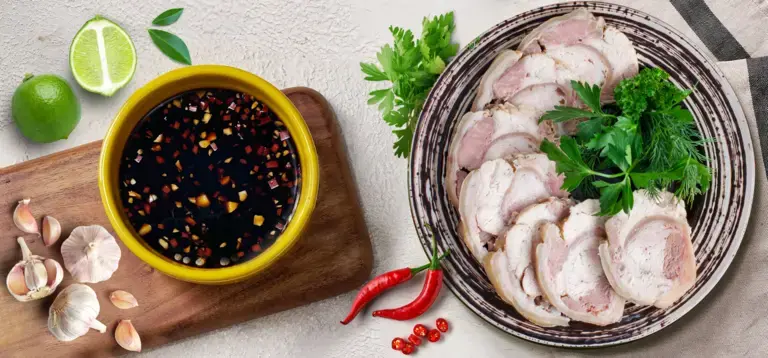 Sốt tương Maggi chấm thịt luộc vị Bắc