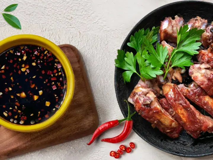 Sốt tương Maggi chấm thịt nướng vị Bắc