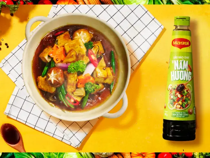 NẤM ĐẬU HŨ KHO NGŨ VỊ