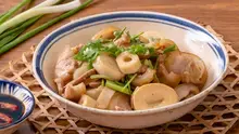 Bê Xào Măng Trúc Luộc