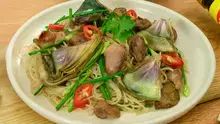 Bún Gạo Xào Lòng Atiso