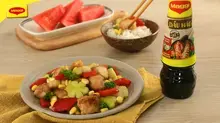 Gà Xào Cùi Dưa Hấu