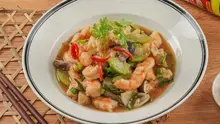 Nấm Tép Xào Bí Xanh