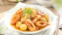 Tôm Kho Trứng Cút